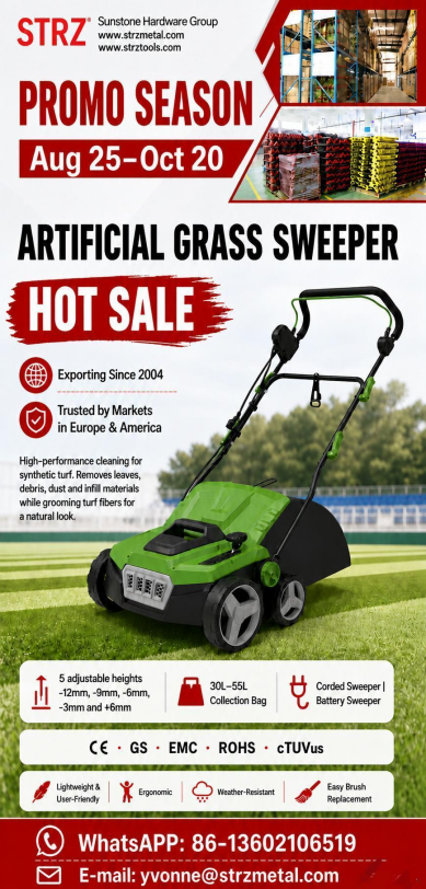 STRZ Launches Limited-Time Promotion Season for Artificial Grass Sweeper