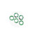 High temperature PCB label 13.56M coil electric toothbrush NFC  ICODE SLIX-S chip label diameter 9.6mm