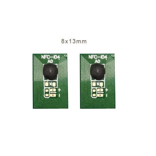 Etiqueta NFC antifalsificación de alta frecuencia 8*13mmRFID 13,56 MHz, etiqueta PCB inyectable y resistente a altas temperaturas, chip ICODE SLIX-L