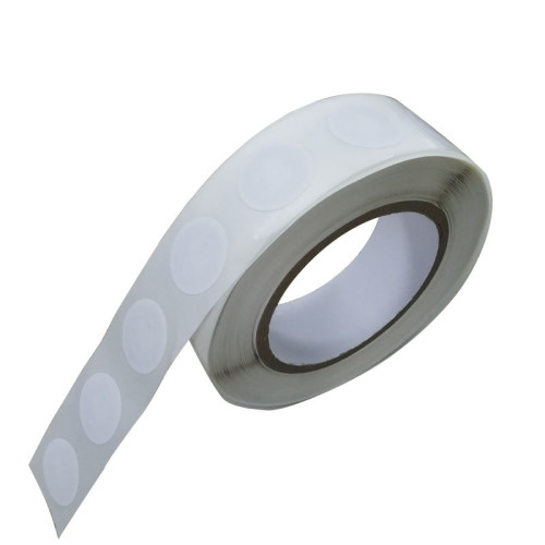 Diameter 23 rewritable 13.56MHz RFID small sticker label NFC/HF aluminum antenna embedded paper label FM11NT021 chip