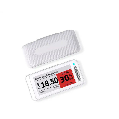 Factory Direct Sales BLE5.0 Technology Electronic Shelf Label 2.1-inch Intelligent Retail Label Electronic Ink Display Supermarket NFC Label 215 Chip