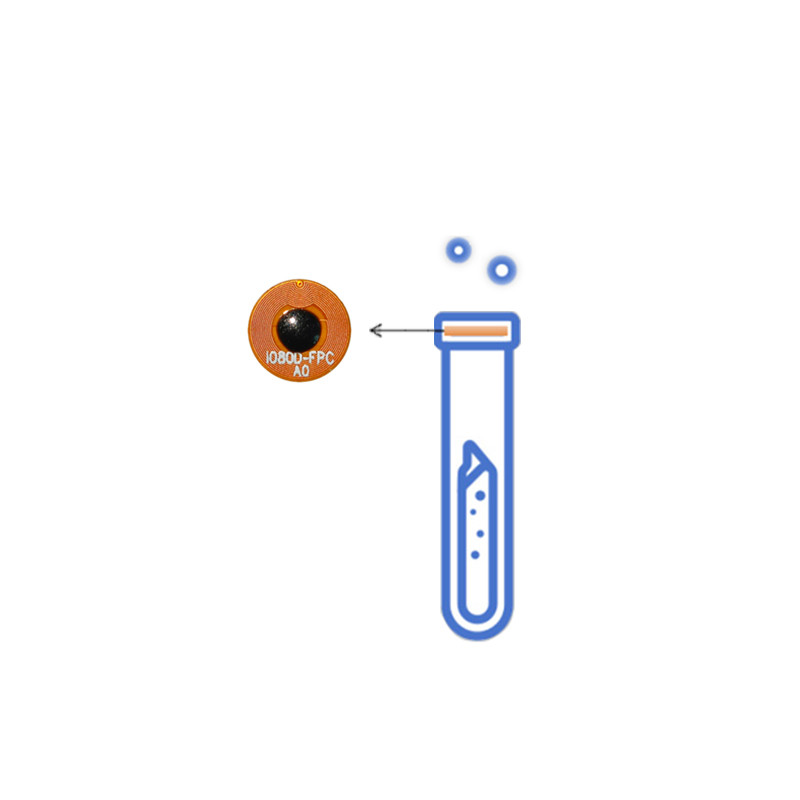 nfc chip manufacturer Tracking test tubes in real time using NFC dia 8mm FPC Waterproof high temperature resistant NFC tag Medical Applications custom nfc tags nfc ICODE SLIX chip