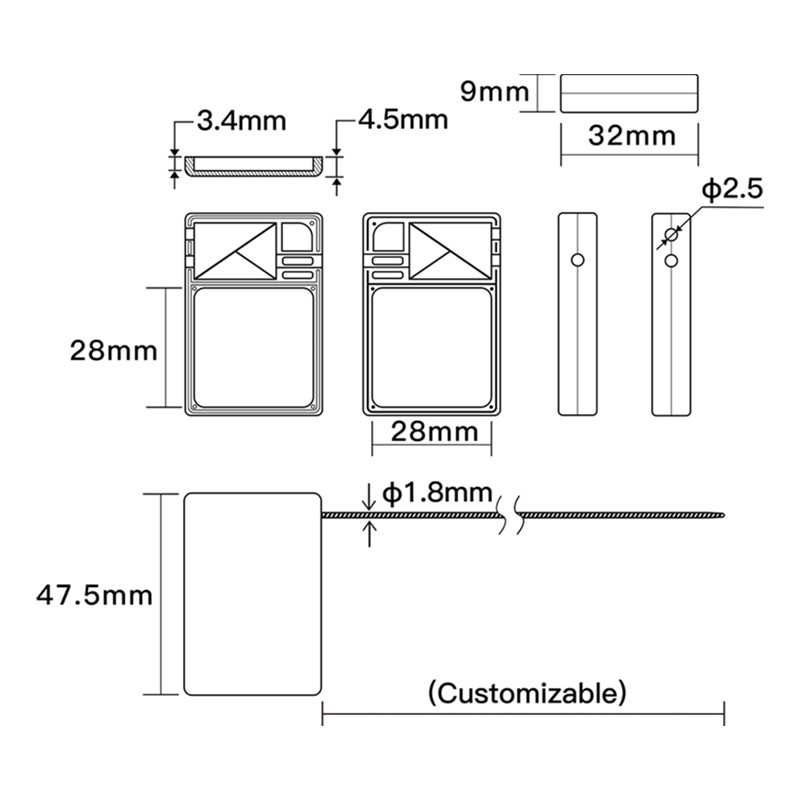 Etiqueta NFC FPC de 6 mm