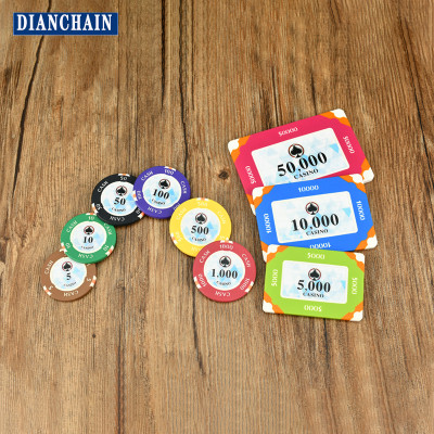 RFID custom poker chips can be traced to easily liquidated anti-counterfeiting round square poker chips NFC waterproof tags