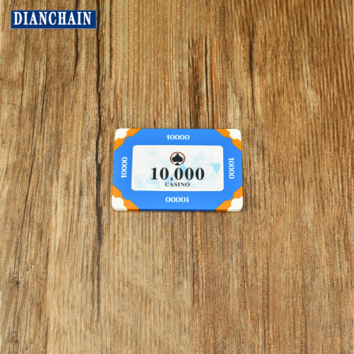 Custom RFID poker chip set Security Round square poker chips NFC traceable easy to liquidate ICODE SLIX chip waterproof tag