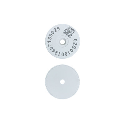 Tarjeta de identificación de punto de patrulla personalizable, etiqueta NFC resistente al agua y al calor, etiqueta RFID antimetálica perforada circular