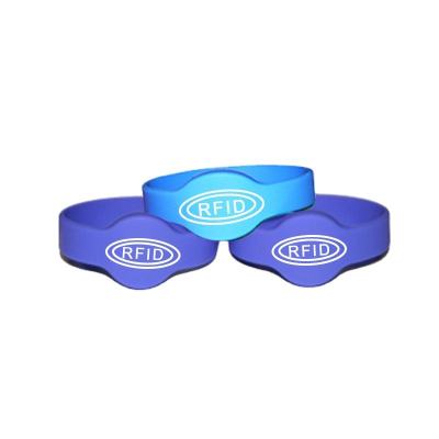 Reloj pulsera de silicona NFC pasivo RFID de 13,56 MHz para programa de fidelización