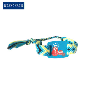 Adjustable Hand-Woven Band PCV Card RFID NFC Wristband Tags for Identification