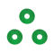 26.8*9mm UHF PCB Metal Resistant High Temperature RFID Tag U9 Chip Built in melamine dish