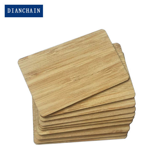 Customized Eco-friendly Standard Size RFID Personality Laser Cut Wood Cards NFC Smart Bamboo Key Card