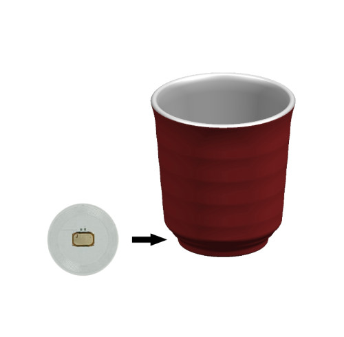 PCB personnalisé Dia18mm NFC Paiement rapide Étiquette résistante aux hautes températures et étanche Système de règlement intelligent pour restaurant Puce ICODE SLIX