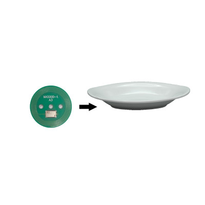 Sistema de liquidación inteligente de restaurantes con pago rápido NFC personalizable, etiqueta resistente al calor e impermeable, diámetro de 22 mm, chip PCB ICODE SLIX