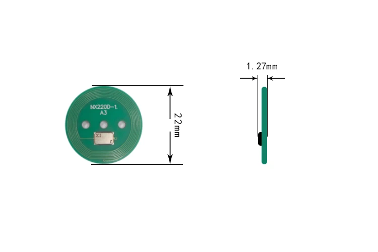 Etiqueta NFC FPC de 6 mm