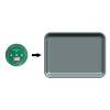 Étiquette NFC PCB d'inventaire rapide de vaisselle en mélamine RFID personnalisable diamètre 22 mm étiquette haute température et étanche