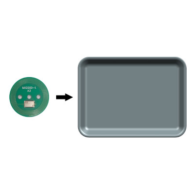 Etiqueta NFC PCB de inventario rápido de vajilla de melamina RFID personalizable de 22 mm de diámetro, etiqueta resistente a altas temperaturas y resistente al agua.