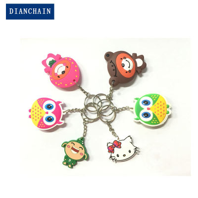 PVC Cute Cartoon Keychain soft rubber Waterproof Rewritable Passive NFC Label