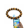 High Frequency NFC Tag NFC Smart Bracelet Beads Natural Stone Jewelry DIY Loose Beads ICODE SLIX Chip 13.56MHz
