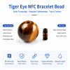 High Frequency NFC Tag NFC Smart Bracelet Beads Natural Stone Jewelry DIY Loose Beads ICODE SLIX Chip 13.56MHz