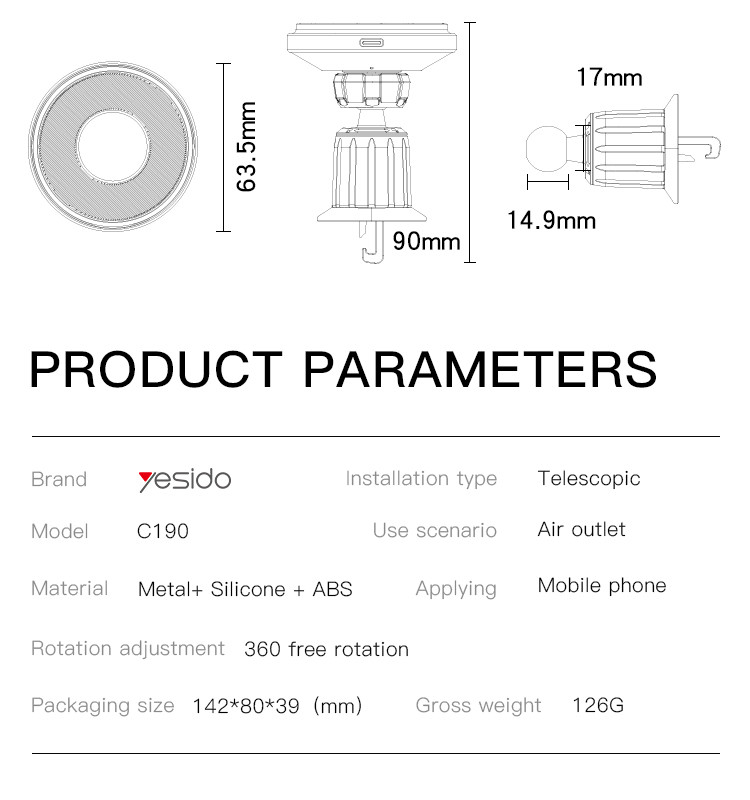 15W Fast Wireless Charger Parameters