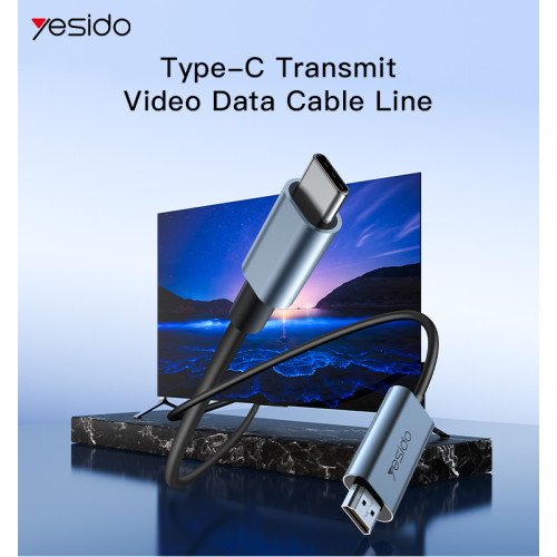 Yesido HM10 New Arrivals 4K 60Hz HD USB Type C to HDMI HD Video Cable Adapter