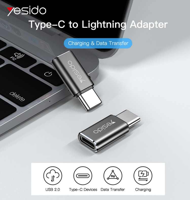 GS22 Type-C to Lightning OTG Adapter Cable