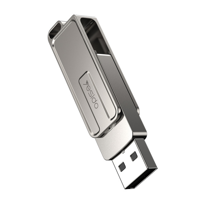 Yesido FL17 USB 3.0 Protocol Fast Data Transfer 2 in 1 Zinc Alloy USB Type-C Flash Disk