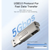 Yesido FL17 USB 3.0 Protocol Fast Data Transfer 2 in 1 Zinc Alloy USB Type-C Flash Disk