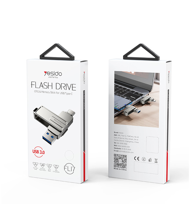 FL17 2 in 1 Type-c and USB Flash Disk Packaging