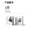 EK02 With RGB light professional bass gaming headset headphones with confortable metal earing