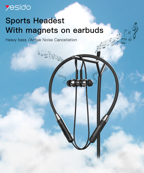 YSP10 Neckband Headphone Sport Wireless Sweat-proof Neckband Headset Magnetic Wireless Earphone