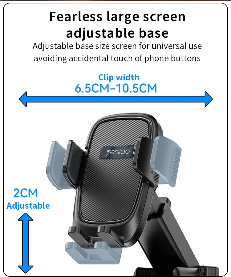 Détails du support de téléphone de voiture pour tableau de bord C262