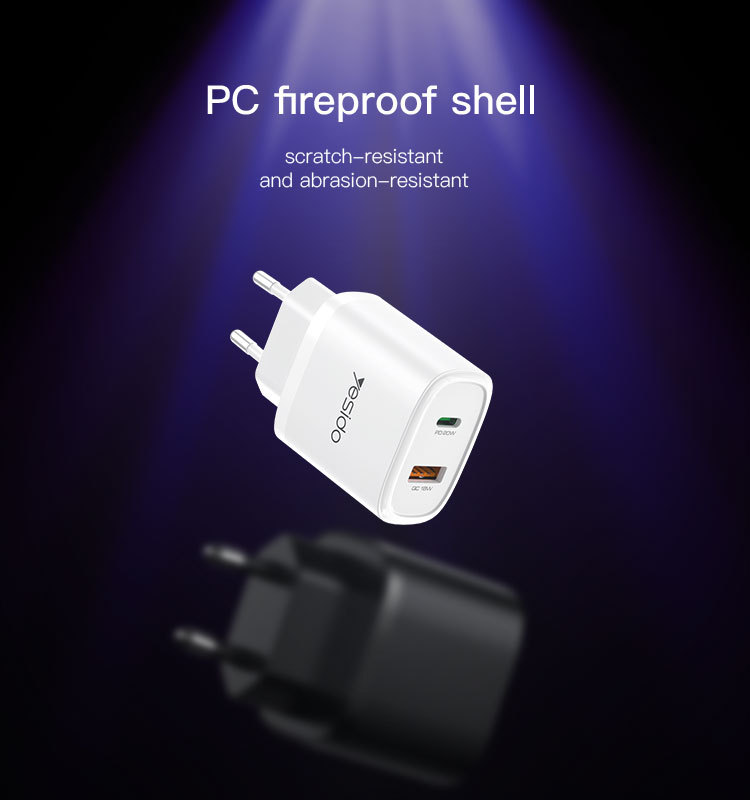 YC47 20W Wall Charger Adapter Details