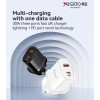 YC51 30W Fast Charging Home Charger | USB-A and Type-C and Lightning Port Charger Adapter