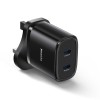 YC53 20W PD Fast Charging Home Charger | Type-C and Type-C and Lightning Port Charger Adapter