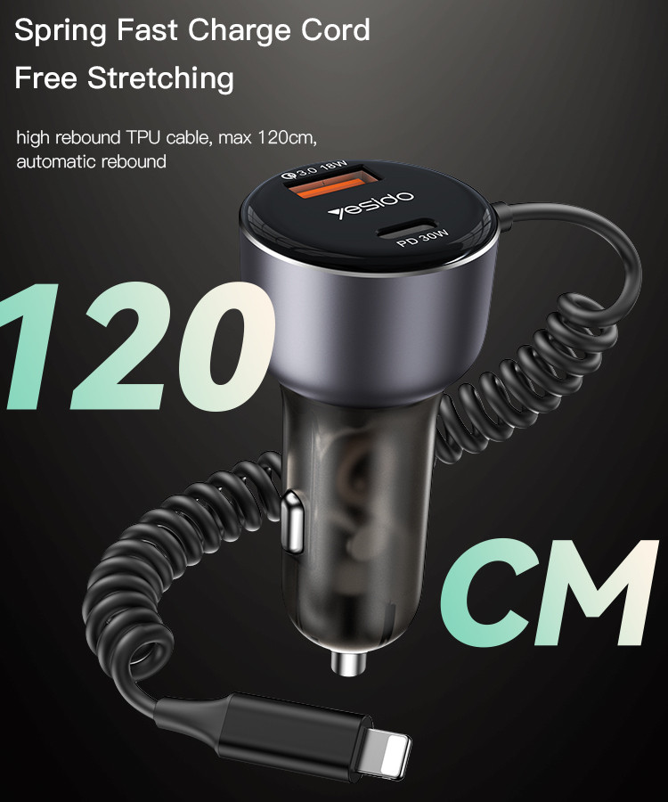 Y57 50W Car Charger Adapter Details