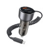 Y57 50W Fast Charging Car Charger  |  Built-in Lightning car cigarette lighting port charger adapter