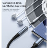 YAU38 Aluminum Alloy Nylon USB-C cable | Type c to 3.5MM Aux Audio Jack Earphone Headphone Cable USB