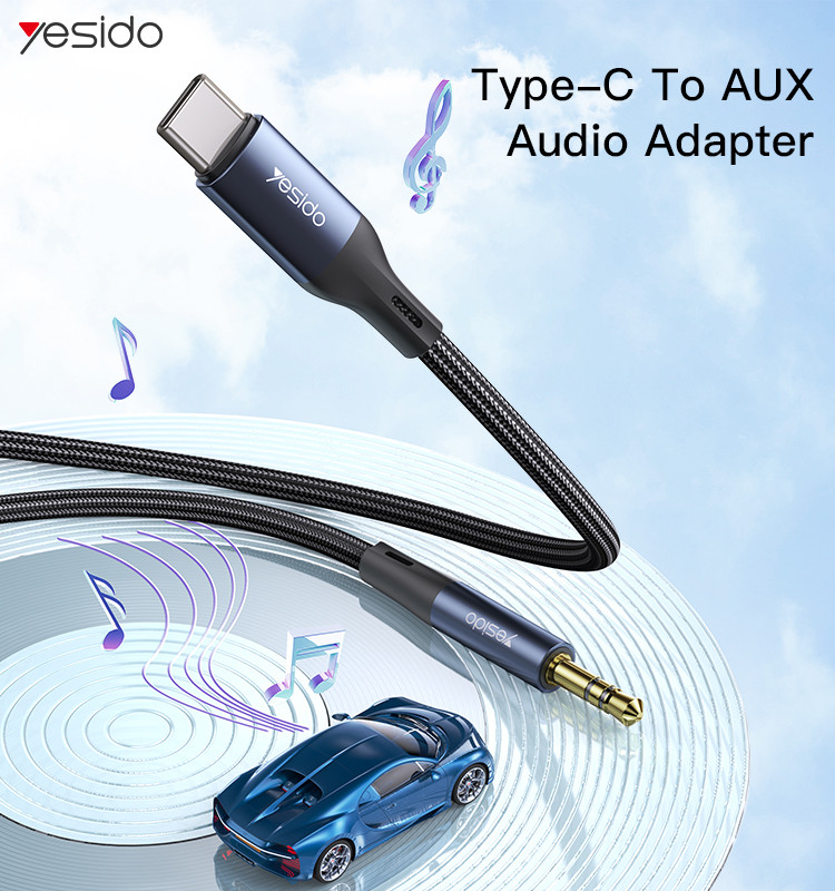 YAU36 Type-C To 3.5MM Plug Audio Cable