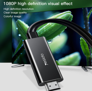 HM05 USB charging 1080p 60HZ  lightning + Micro + Type-C to HDMI Cable Adapter