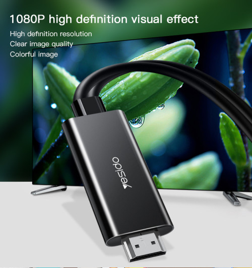 HM05 USB charging 1080p 60HZ  lightning + Micro + Type-C to HDMI Cable Adapter