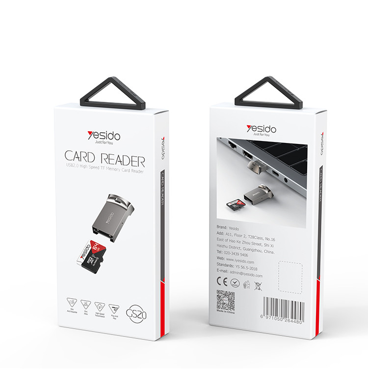 GS20 USB to TF rfid card OTG Adapter Packaging