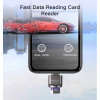 GS18 Mini Design OTG function for iPhone for iPad 8 pin plug to TF card readers