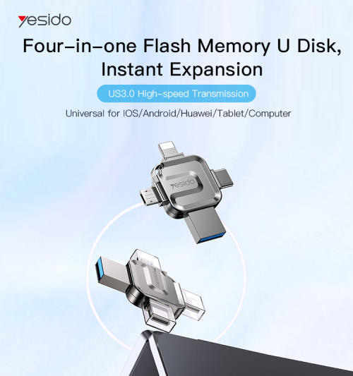 FL15 4 in1 Flash Memory U Disk USB 3.0 interface Read Speed 110M/S Write 30MB/S OTG USB Flash Drive