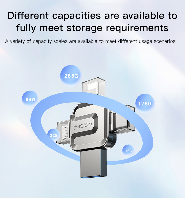 FL15 4 in 1 USB/Micro/Type-C/Lightning Flash Disk Details