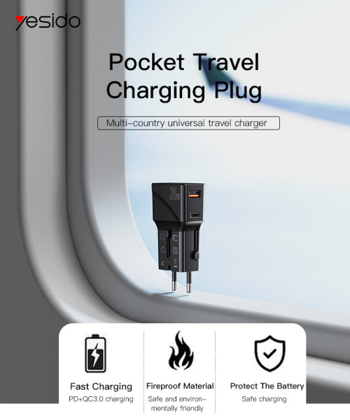MC17 4 In 1 UK US EU AU universal charger | MINI PD 20W Global Charger