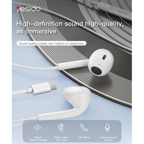 YH38 Earphone For Phone|High Quality Sound Earphones|With Microphone Wired Headset 3.5mm Earbuds