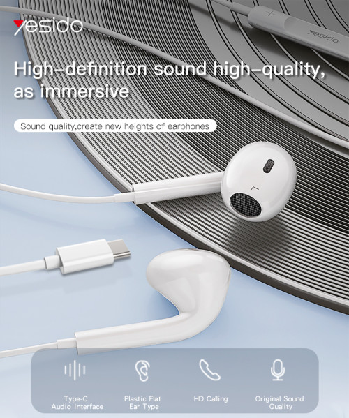 YH38 Earphone For Phone|High Quality Sound Earphones|With Microphone Wired Headset 3.5mm Earbuds