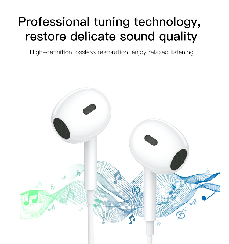 YH38 Type-C plug Wired Earphone Details