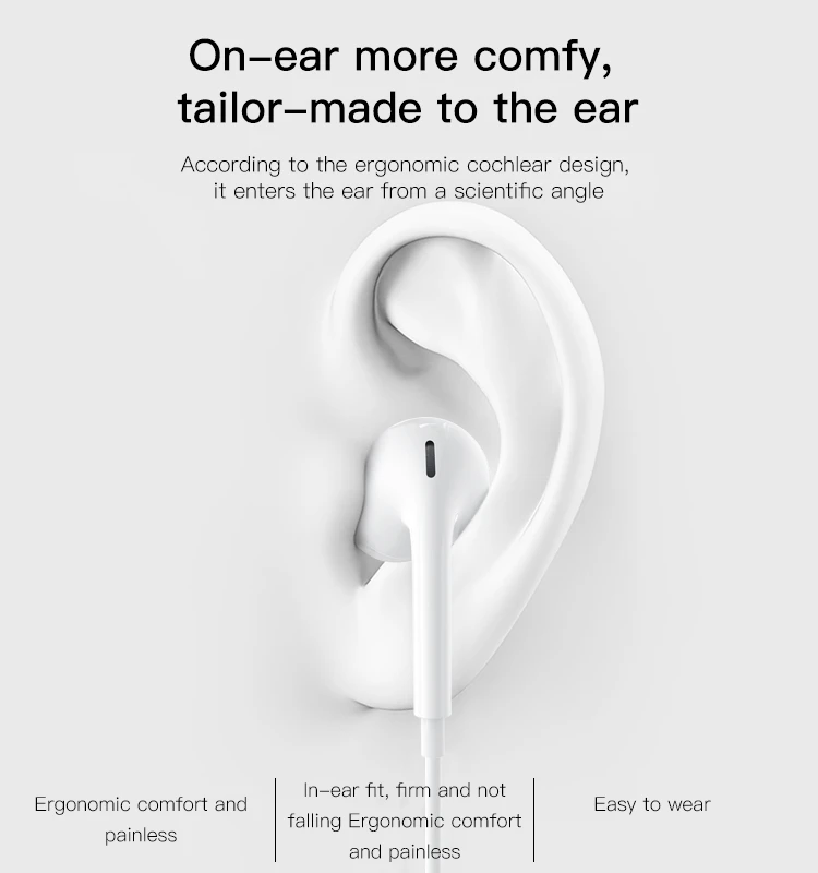 YH38 Type-C plug Wired Earphone Details