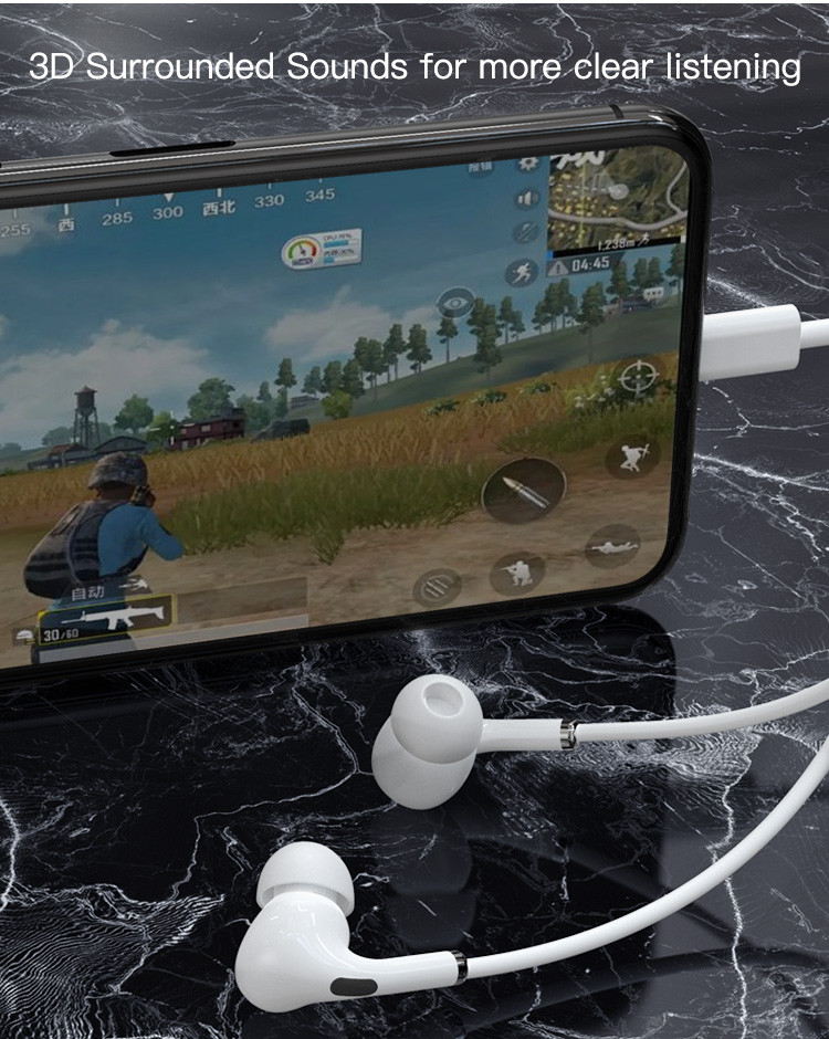YH36 Lightning plug Wired Earphone Details